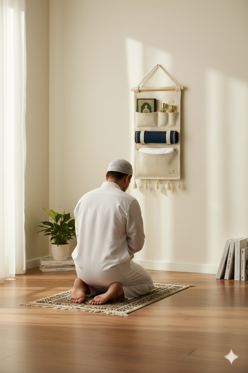 منظم الايمان حامل طقم الصلاة