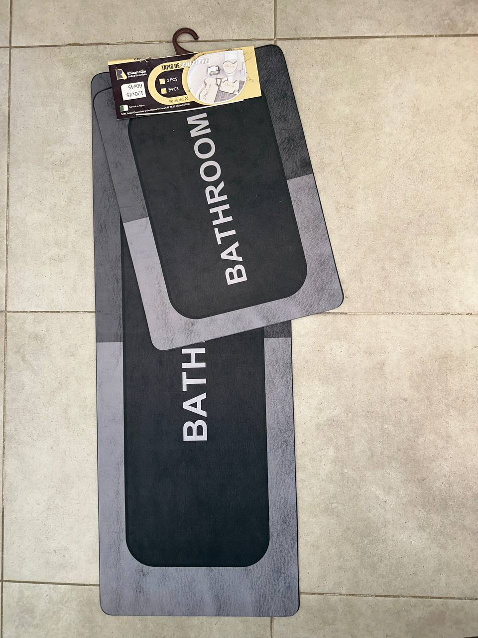 tapis anti dérapant 2 piéces (120/45) + (60/45)